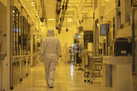 Inside a chip factory's cleanroom