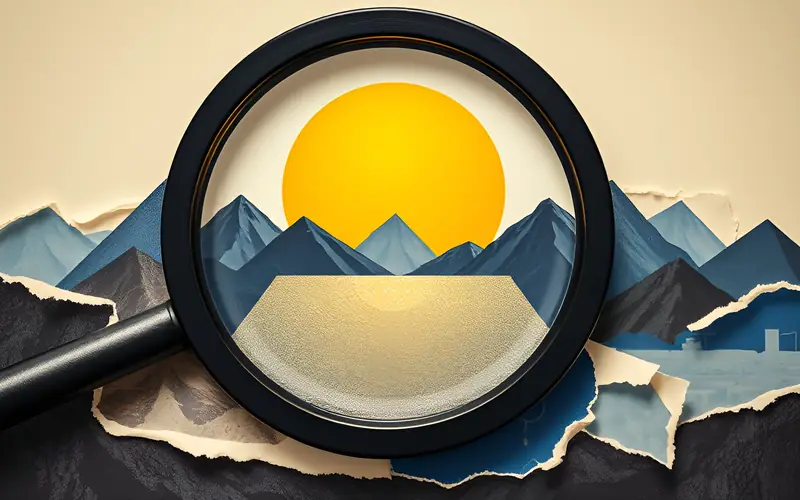 A lens scanning a silicon wafer with yellow light